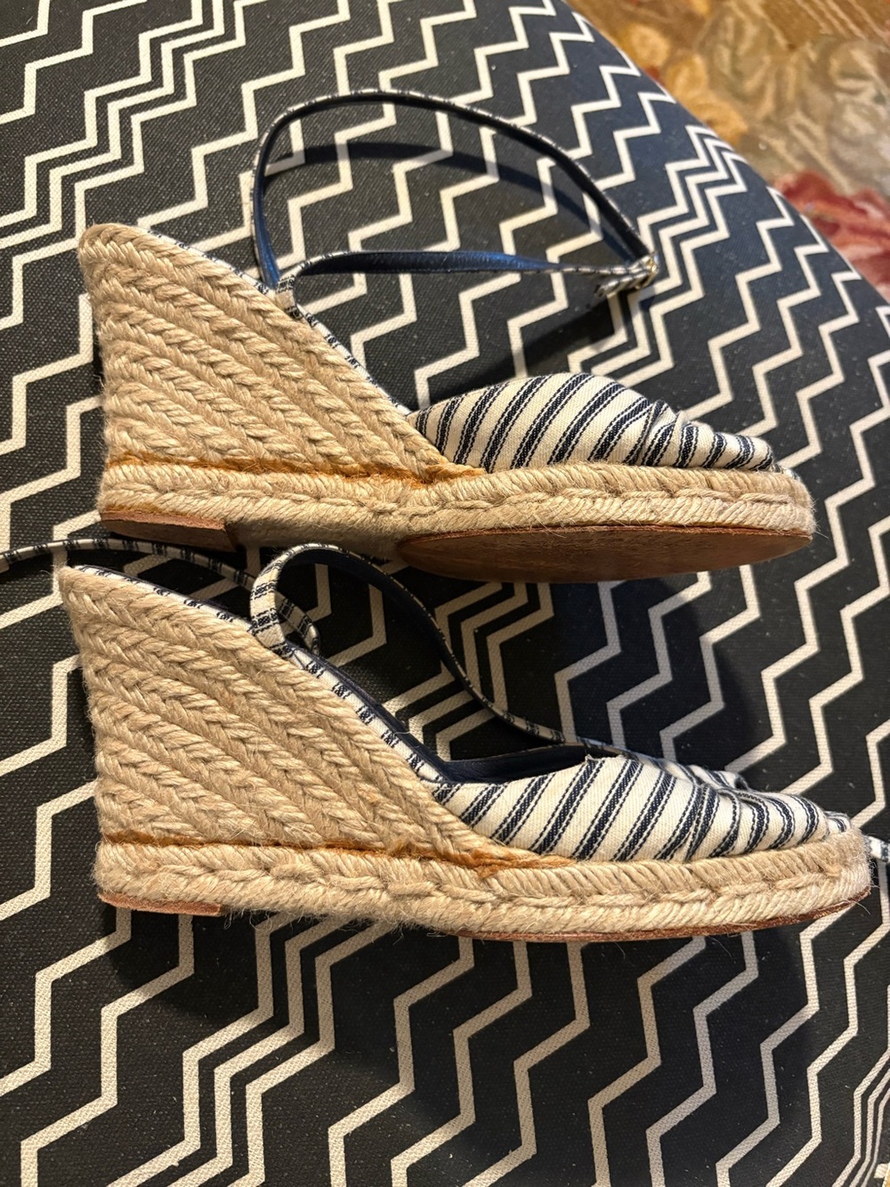 Ralph Lauren Collection Purple Label espadrille wedge sandal size 7